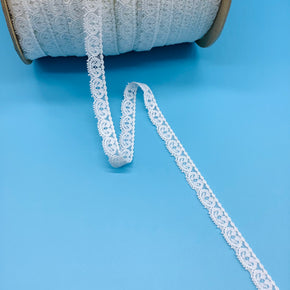 White 1/2" Pretty Lace - 24 Yards