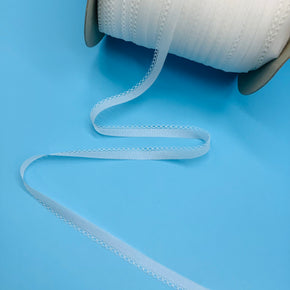 White 1/2" Ultra Fine Circle Edge - 24 Yards