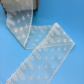 Natural 3-3/4" Geometric Lace - 10 Yards