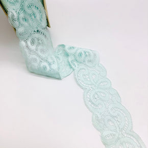 Lt. Aqua 2-3/4" Battenberg Lace - 8 Yards