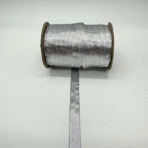 Silver Metallic Middy Braid 3/4" (19mm) - 18 Yards
