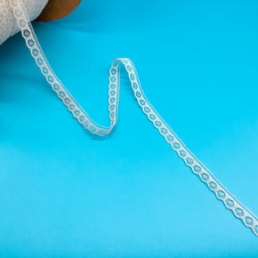 Natural 3/8" Baby Lace Edge - 18 Yards