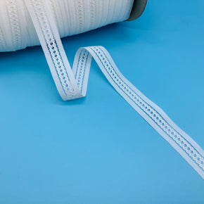 Off White 7/8" Lace Insert - 18 Yards