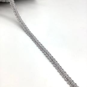 Grey 1/2" Chinese Braid - 12 Yards