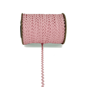 Lt. Pink 3/16" (5mm) Baby Ric Rac Trim – Versatile Sewing & Craft Braid – Ideal for Clothing, Quilting, Hair Bows, DIY Crafts - 24 Yards