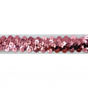 Trimplace Pink 7/8" (2 Row) Stretch Sequin