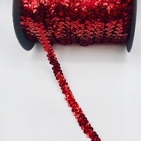 Trimplace Red 3/8" Single Row Stretch Sequin