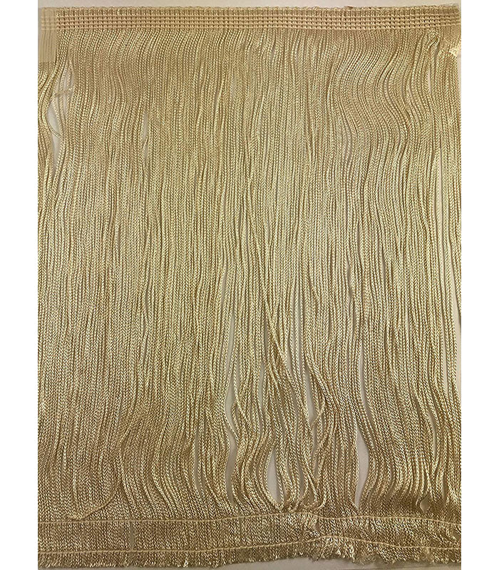 Trimplace Flag Gold 12 Inch Rayon Chainette Fringe - Sold By The Yard -  Trimplace LLC