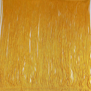 Trimplace Flag Gold 12 Inch Rayon Chainette Fringe - Sold By The Yard