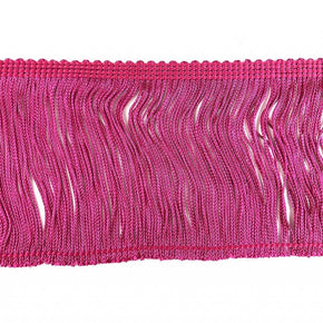 Trimplace Fuchsia 4" Rayon Chainette Fringe