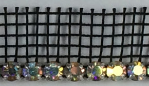 3/4" One Row Crystal with Apron Edge (Multiple Colors/Options)