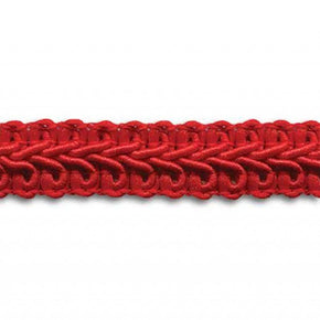 RED 1/2 INCH POLY CHINESE BRAID