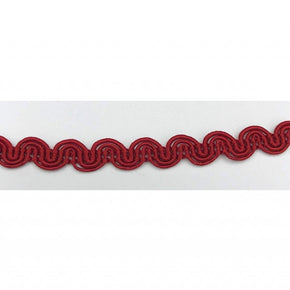 RED 3/8 INCH SCROLL