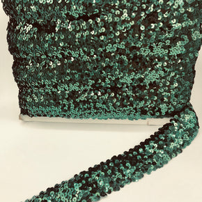 Trimplace Forest Green 2" (5 Row) Stretch Sequin