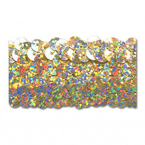 GOLD HOLOGRAM 1-1/4 INCH (3 ROW)  STRETCH SEQUIN-NEW!!!! LOW PRICE