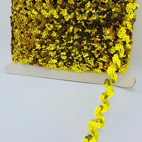 Trimplace Chartreuse 5/8" Sequin Ric Rac