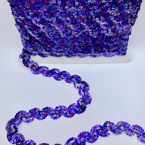 Trimplace Jewel Purple 1" Sequin Trim