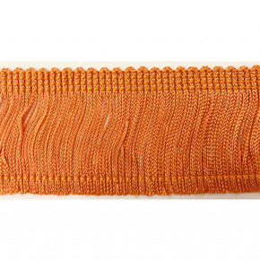 Trimplace Orange 2" Rayon Chainette Fringe