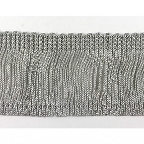Trimplace Gray 2" Rayon Chainette Fringe