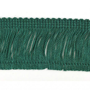 Trimplace Forest Green 2" Rayon Chainette Fringe
