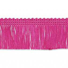 Trimplace Fuchsia 2" Rayon Chainette Fringe