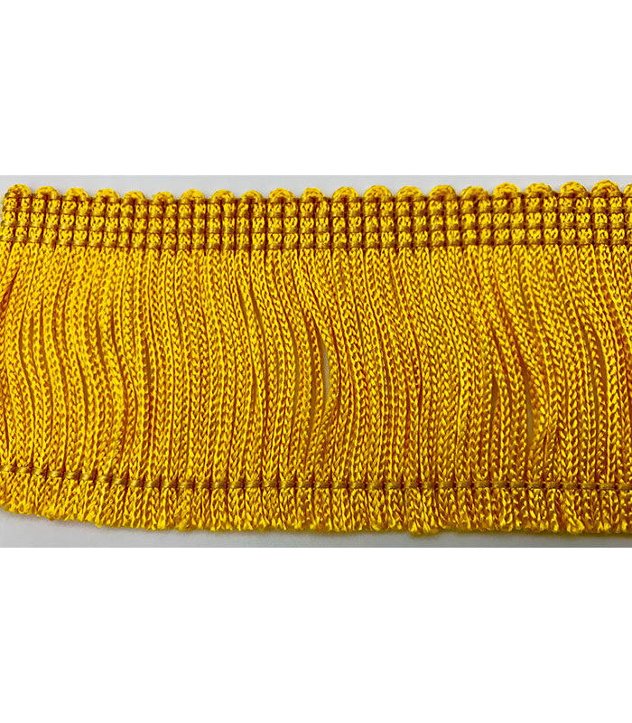 Trimplace Flag Gold 12 Inch Rayon Chainette Fringe - Sold By The Yard -  Trimplace LLC