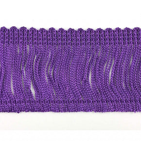 Trimplace Purple 2" Rayon Chainette Fringe