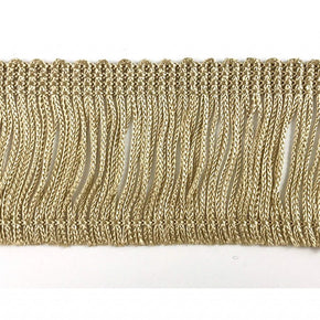 Trimplace Beige 2" Rayon Chainette Fringe