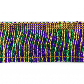 Trimplace Mardi Gras Metallic 2" Chainette Fringe