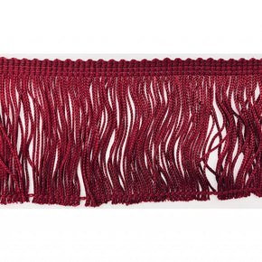 Trimplace Wine 3" Rayon Chainette Fringe