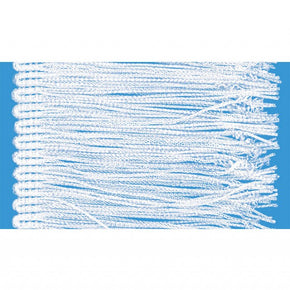 White 4" Rayon Chainette Fringe