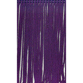 Purple 4 Inch Rayon Chainette Fringe
