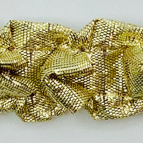 Plastic Faceted Beaded Trim - Metallic Gold – Lucky DeLuxe Fabrics