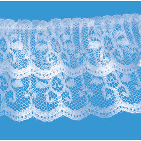 White 2 Inch Two Tier Lace