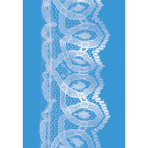 White 1 Inch Loop Lace