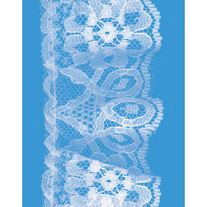 White 1 1/2 Inch Daisy Loop Lace