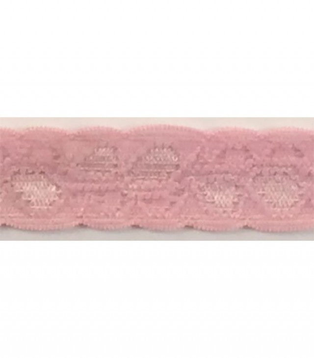 PINK 1/2 STRETCH LACE GALLOON - Trimplace LLC