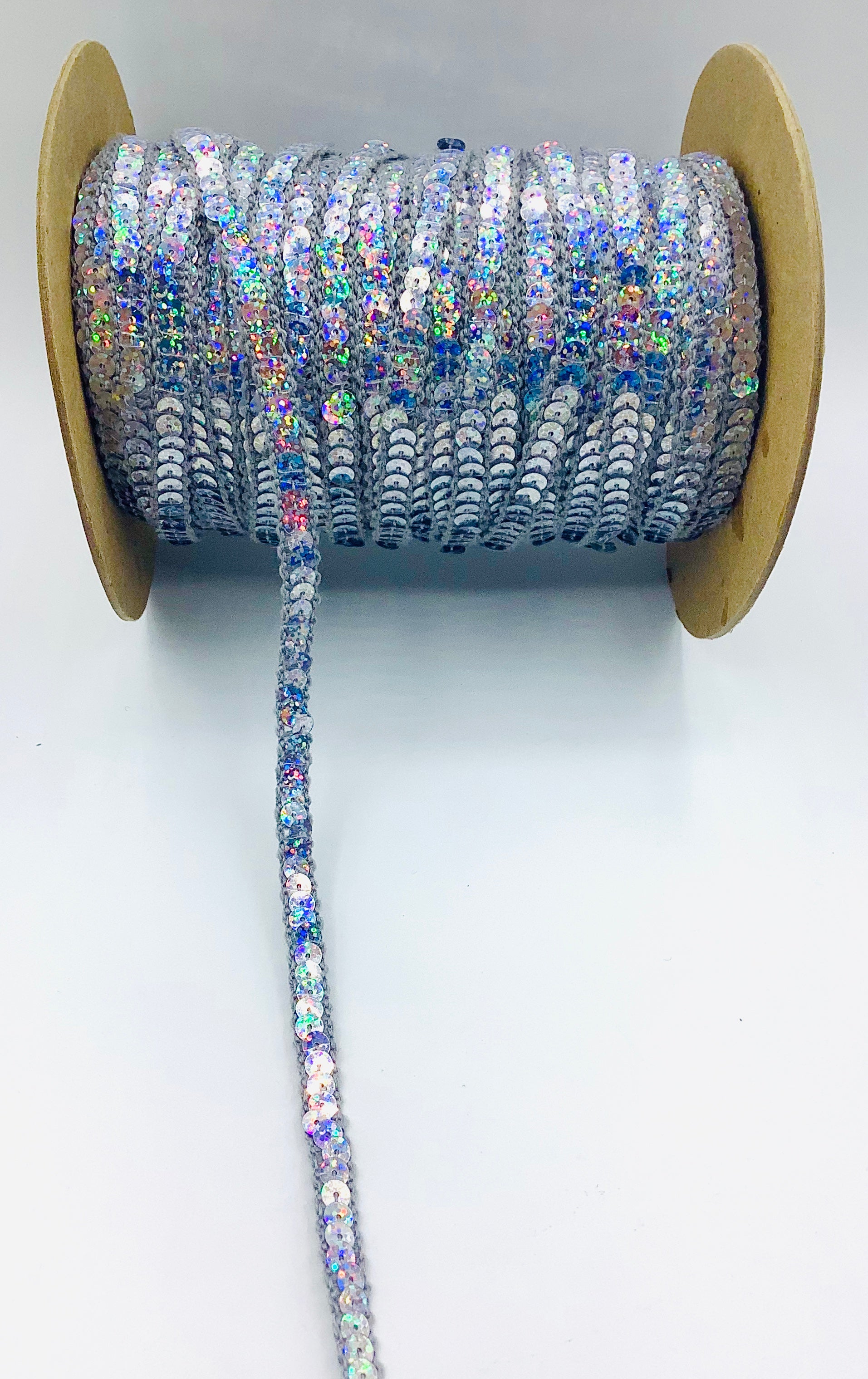 4mm Sequins Silver Hologram Glitter Sparkle Metallic