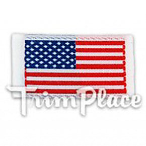 5/8" X 1-1/8" HEAT SEAL MINI WOVEN AMERICAN FLAG