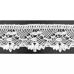 Trimplace White 1-3/8" Vintage Cluny Lace