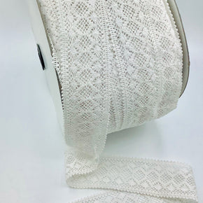 White 2" Cluny Lace Insert
