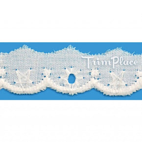 30mm Eyelet Studded Lace - Trimming Shop