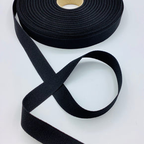 Black 3/4" 100% Polyester Twill Tape