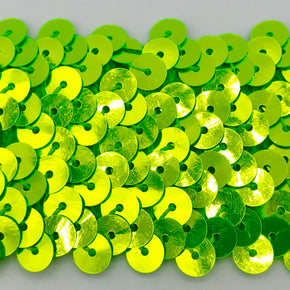 Trimplace Fluorescent Lime 1-1/2" (4 Row) Stretch Sequin