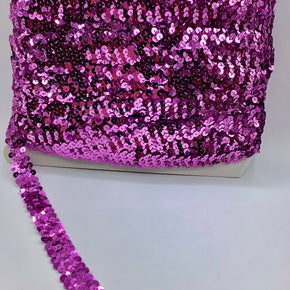 Orchid (2 Row) 3/4" Zig Zag Stretch Sequin