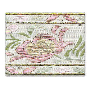 PINK 1-3/4 INCH FLOWERED JACQUARD