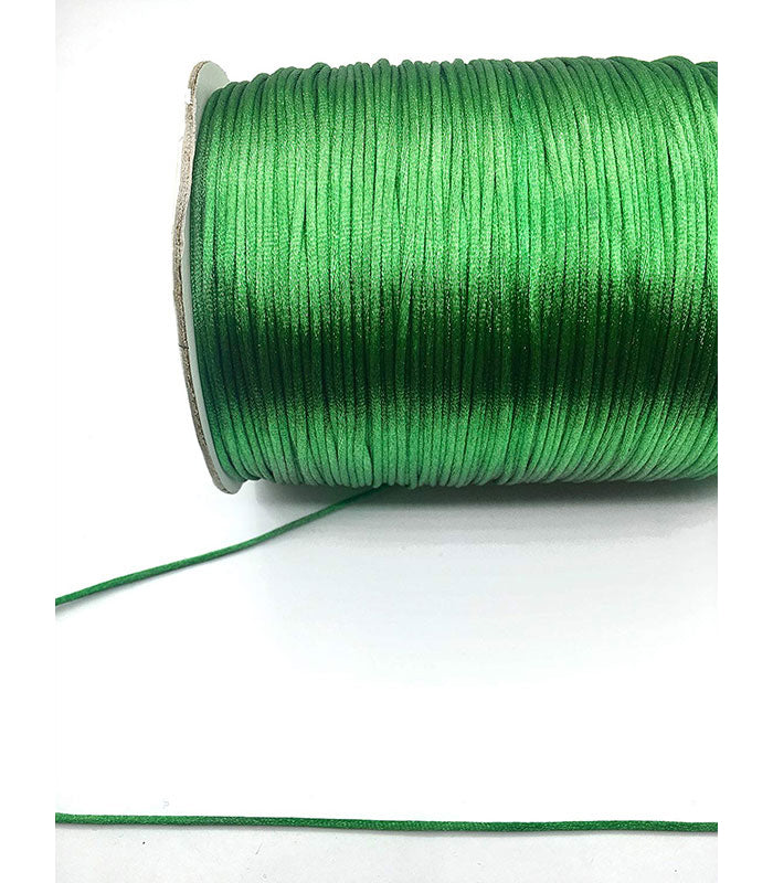 Trimplace Emerald Green Satin Cord Rattail Chinese Knot 2mm - Trimplace LLC
