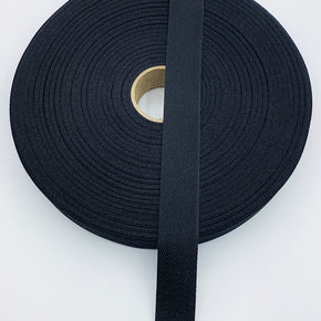 Black 1" 100% Polyester Twill Tape