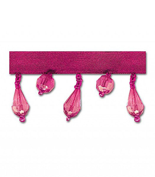 Fuchsia 1 1/4 inch Beaded Fringe | Wholesale Fringe | Trimplace ...