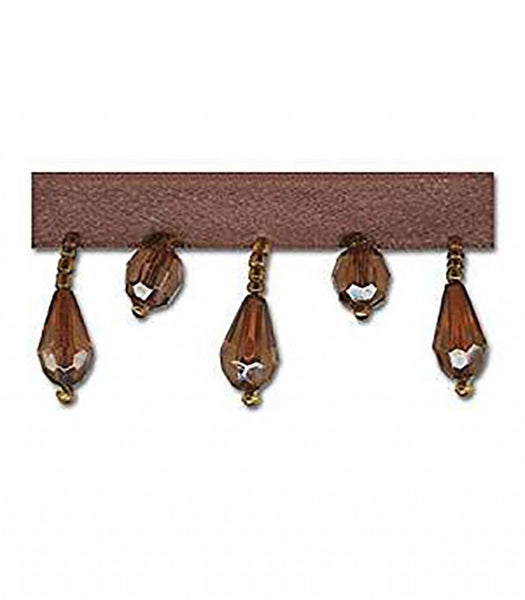 Brown 1 1/4 Inch Beaded Fringe | Wholesale Fringe | Trimplace ...